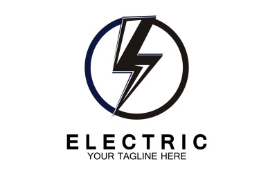 Logotipo de rayo eléctrico versión 26