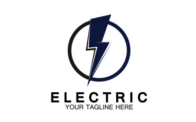 Logotipo de rayo eléctrico versión 33
