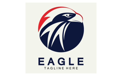 Versão vetorial do logotipo do pássaro com cabeça de águia 20