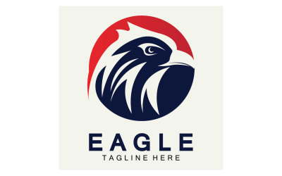 Versão vetorial do logotipo do pássaro com cabeça de águia 22