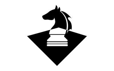 Jednoduché vektorové logo koně verze 23
