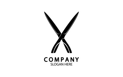 Kitchen knife symbol template logo vector version 13