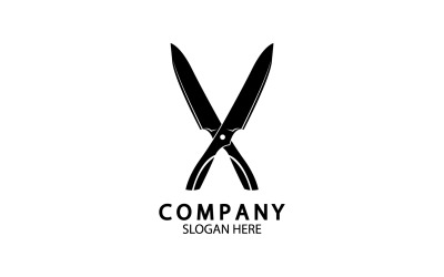 Kitchen knife symbol template logo vector version 3
