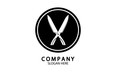 Küchenmesser-Symbolvorlage, Logo-Vektorversion 43