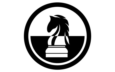 Logo cavallo semplice vettore versione 25