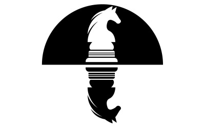 Logo del cavallo versione vettoriale semplice 32