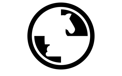 Logo konia, prosta wersja wektorowa 26