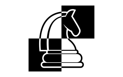 Logotipo de caballo simple vector versión 21