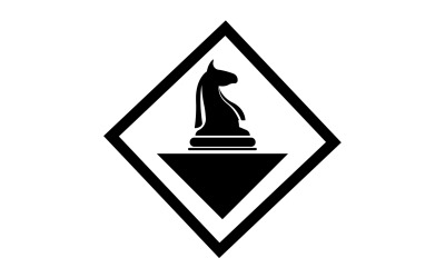 Logotipo do cavalo versão vetorial simples 24