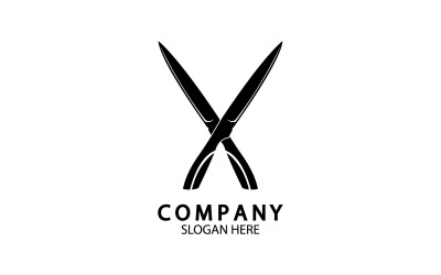 Nóż kuchenny symbol szablonu logo wektor wersja 13