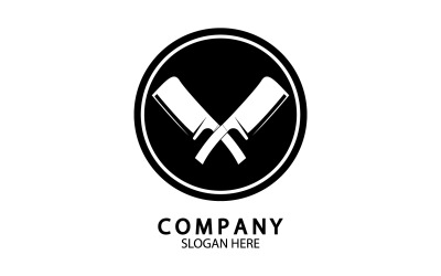 Nóż kuchenny symbol szablonu logo wektor wersja 51