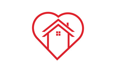 Amor hogar dulce corazón símbolo logo versión 11