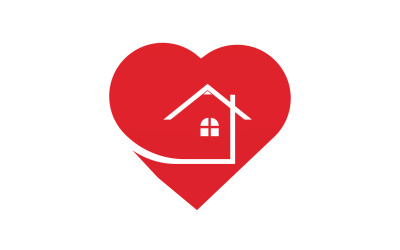 Amor hogar dulce corazón símbolo logo versión 12