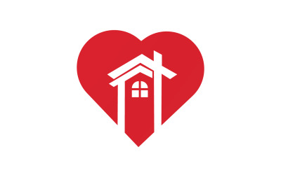 Amor hogar dulce corazón símbolo logo versión 15