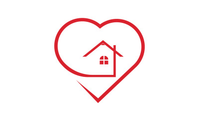 Amor hogar dulce corazón símbolo logo versión 19