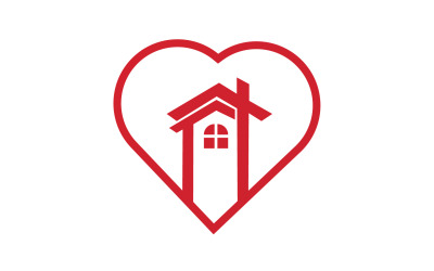 Amor hogar dulce corazón símbolo logo versión 24