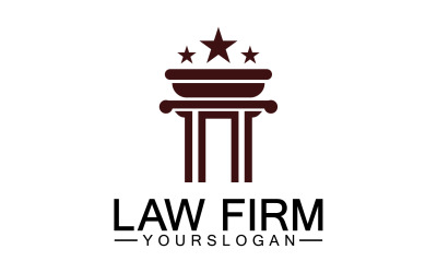Anwaltskanzlei-Vorlagenlogo, einfache Version 8