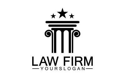 Hukuk firması şablon logosu basit sürüm 18