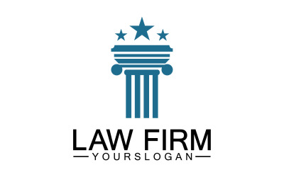 Modelo de logotipo de escritório de advocacia versão simples 6