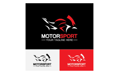 Motor sport icon logo template vector version 5