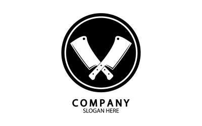 Nóż kuchenny symbol szablon logo wektor wersja 63