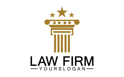 Шаблон логотипу юридичної фірми проста версія 27