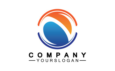 Letter N initial company name logo version 5