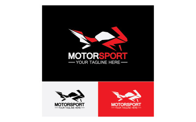 Motorsport-Symbol-Logo-Vorlage, Vektorversion 22