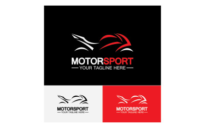 Motorsport-Symbol-Logo-Vorlage, Vektorversion 26