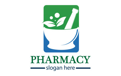 Parmacy herbal logo template version 28