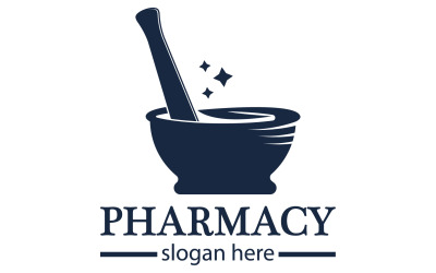 Parmacy herbal logo template version 5
