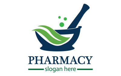 Plantilla de logotipo de hierbas Parmacy versión 14