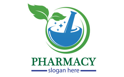 Шаблон логотипу Parmacy herbal версія 21