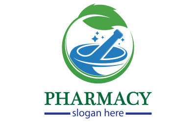 Szablon logo ziołowego Parmacy wersja 19