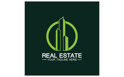 Vorlage für das Logo des Immobiliengebäudeturms, Version 19