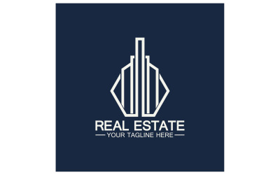 Vorlage für das Logo des Immobiliengebäudeturms, Version 30