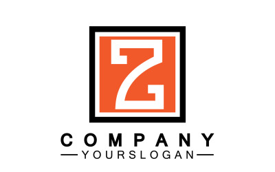Plantilla de logotipo de nombre inicial de letra Z versión 24