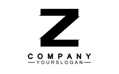 Plantilla de logotipo de nombre inicial de letra Z versión 27