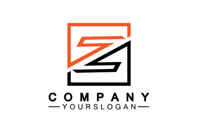 Z letter initial name  logo template version 17