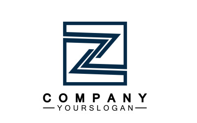 Z letter initial name  logo template version 18