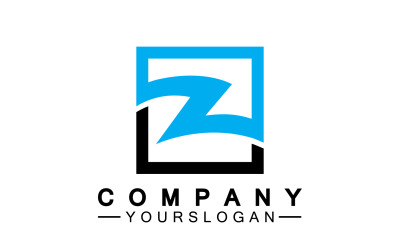 Z letter initial name  logo template version 20