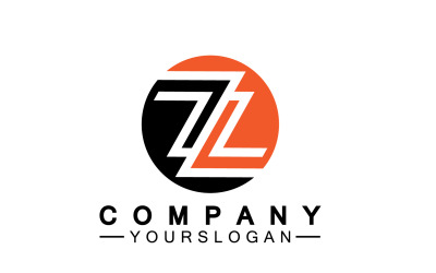 Z letter initial name  logo template version 2