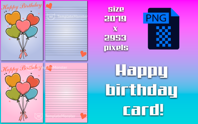 Carte de joyeux anniversaire ! 5 #387644 - TemplateMonster