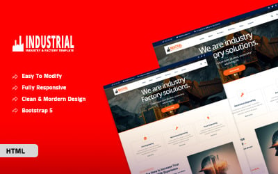 Industrial Bootstrap HTML5-mall
