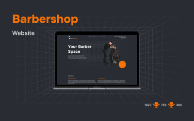 IronBlades – Minimalistische Website-UI-Vorlage von BarberShop