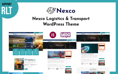 Nexco - Tema Multiuso WordPress Elementor de Transporte e Logística