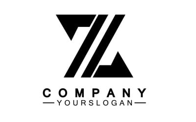 Plantilla de logotipo de nombre inicial de letra Z versión 26
