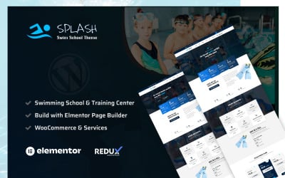 Splash — motyw WordPress dla szkoły pływania