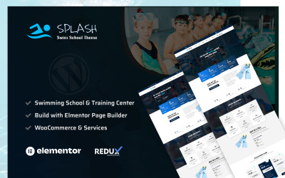 Splash - Tema WordPress per la scuola di nuoto