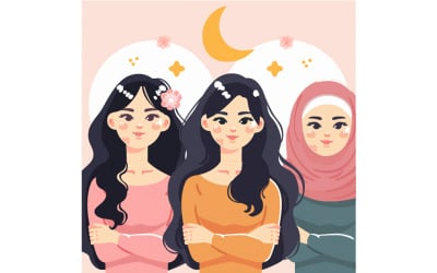 Vector fundo do dia internacional da mulher ilustração